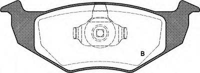 OPEN PARTS bpa060910 -  Комплект тормозных колодок, дисковый тормоз